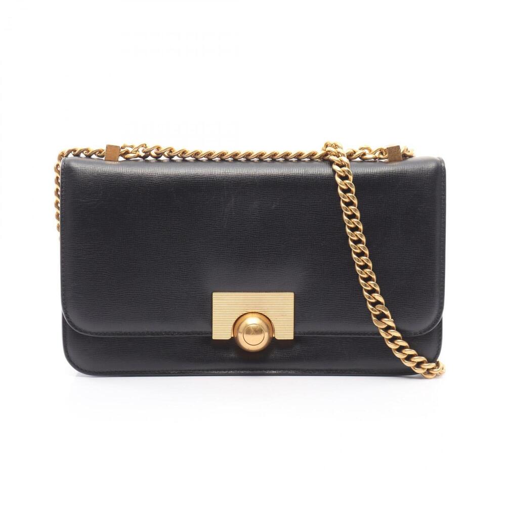 Bottega Veneta The Classic Shoulder Bag Handbag Leather Women's Black